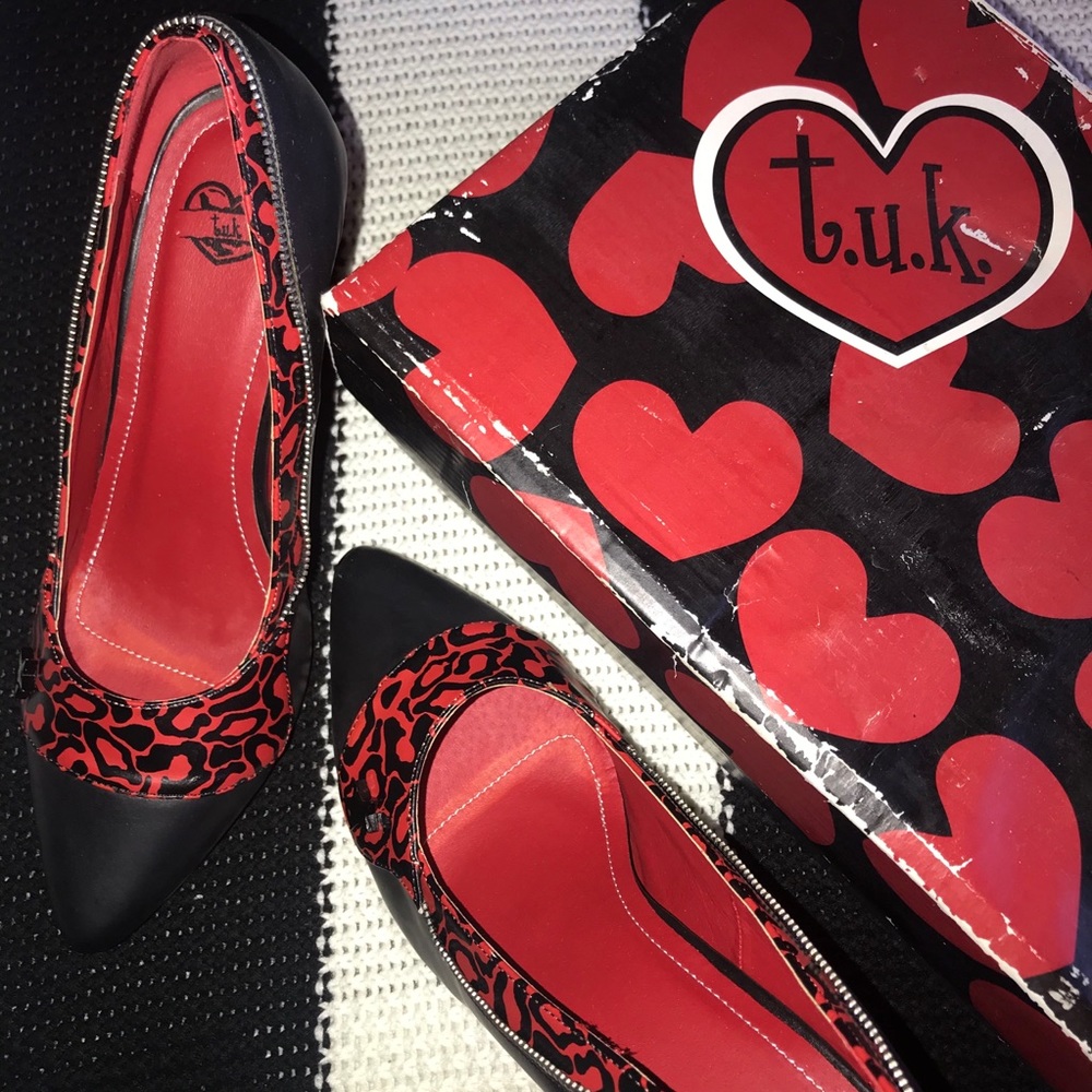 T.U.K Leopard Print Pumps